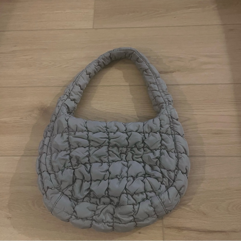 COS Gray Quilted Women's Purse